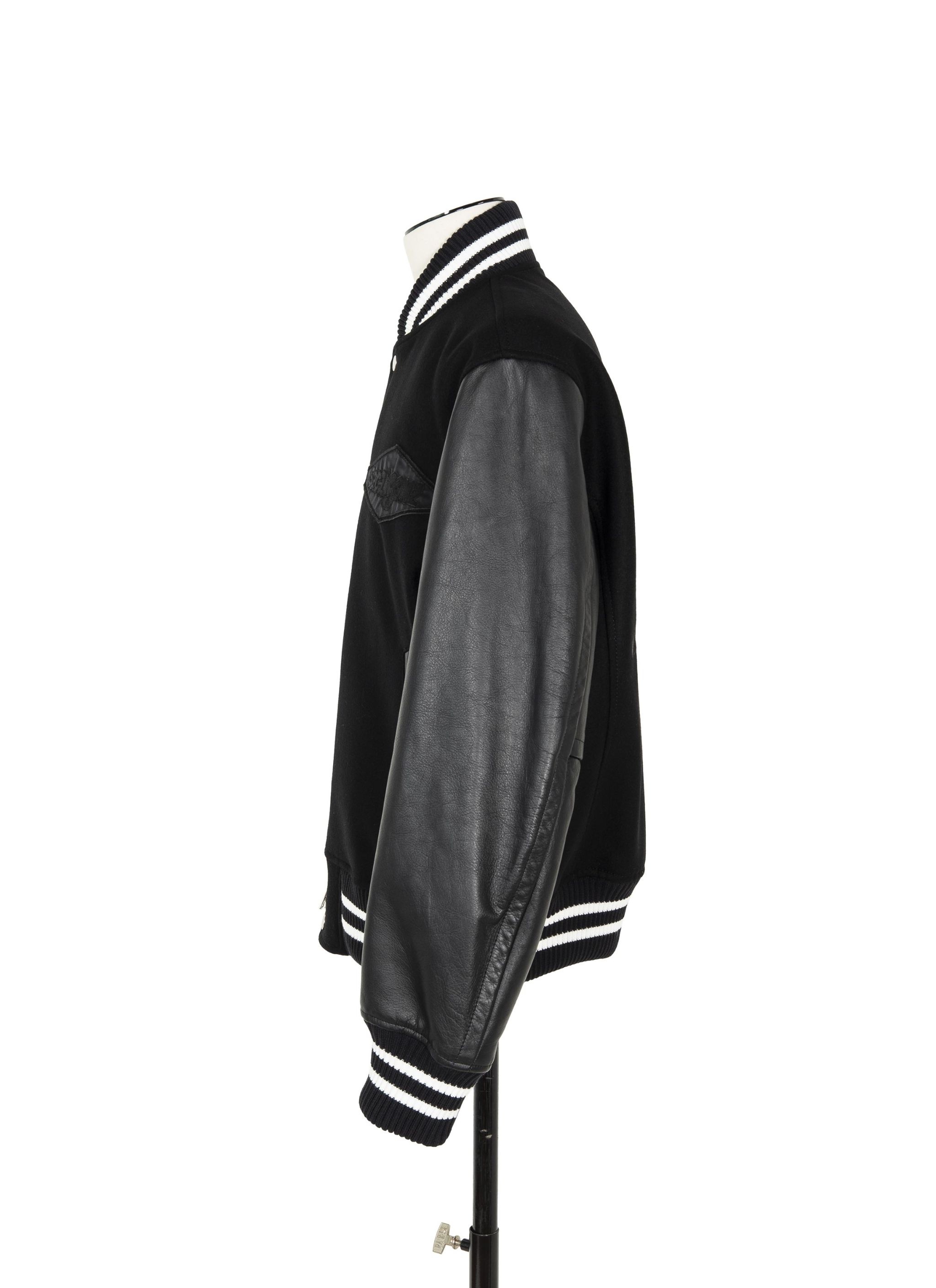 sacai Gonz Wool Melton x Leather Blouson - 2