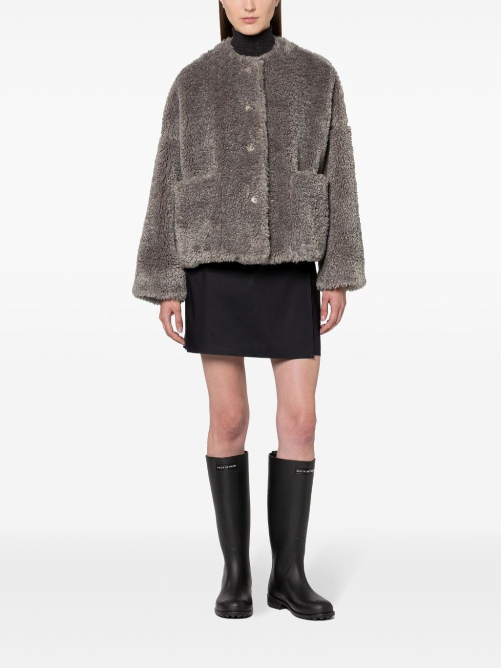 faux-fur jacket - 2