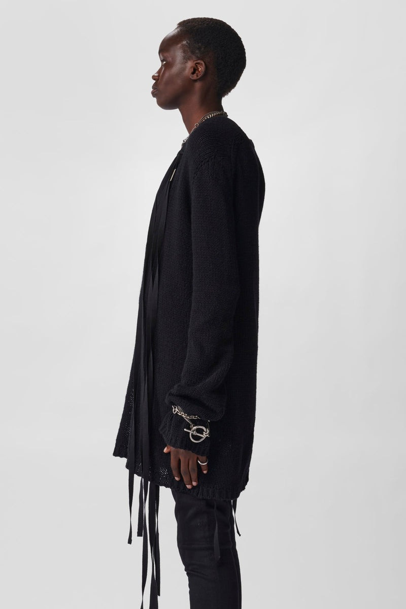 Ann Demeulemeester Carolina Knitted Body Fit Tunic outlook