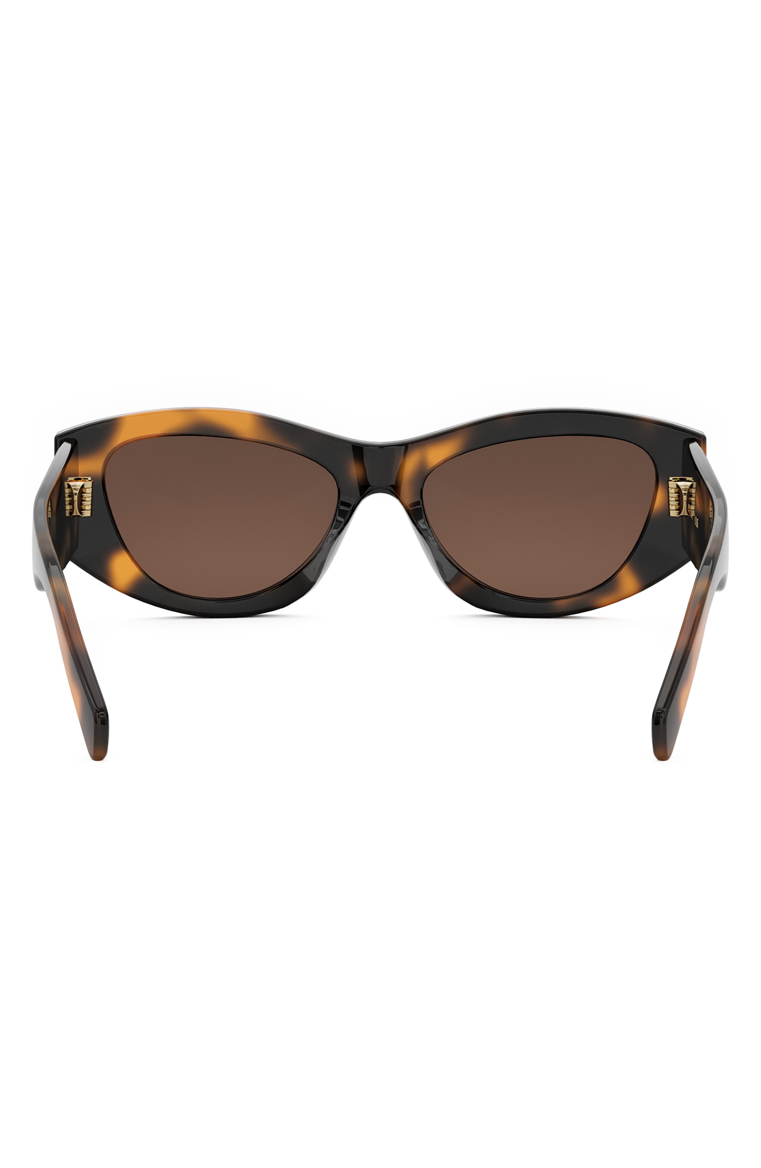 CELINE Triomphe 55mm Rectangular Sunglasses in Blonde Havana /Brown at Nordstrom - 7