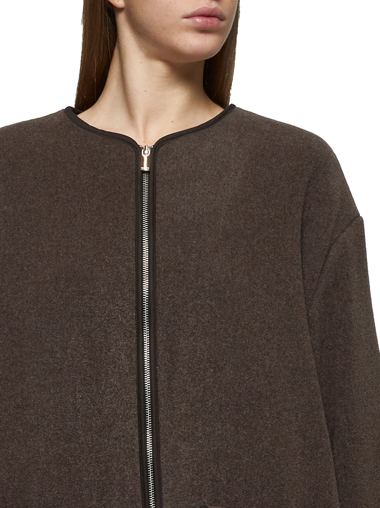 Brown felt jacket - 5