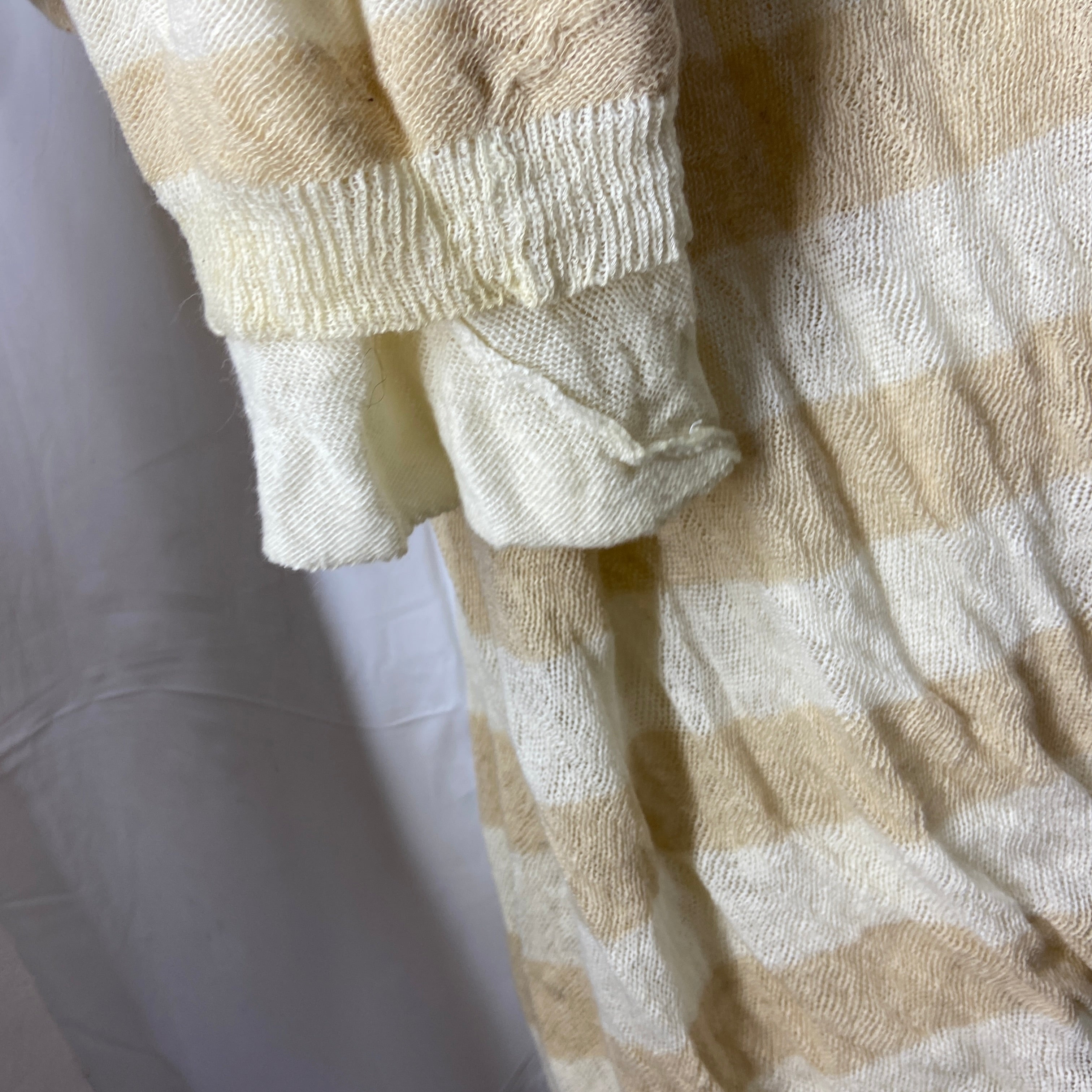 Yohji Yamamoto cream double layer knit 3 - 7