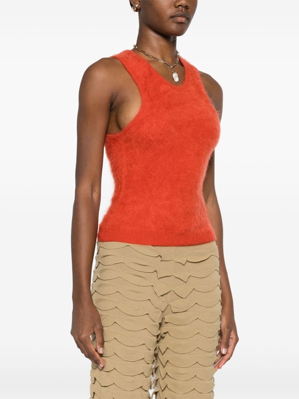 brushed-knit tank top - 3