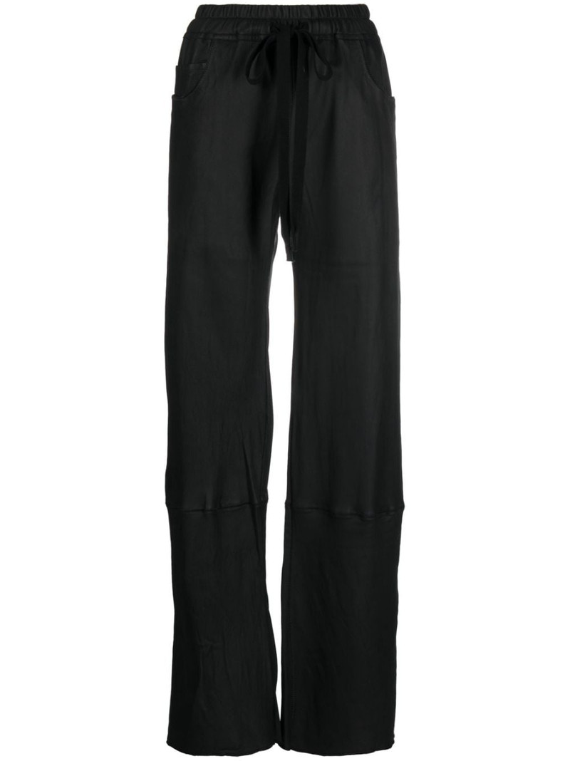 drawstring leather trousers 1