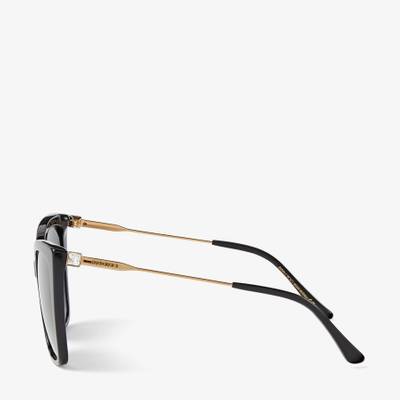 JIMMY CHOO Seba
Black Round-Frame Sunglasses with Crystal Embellishment outlook