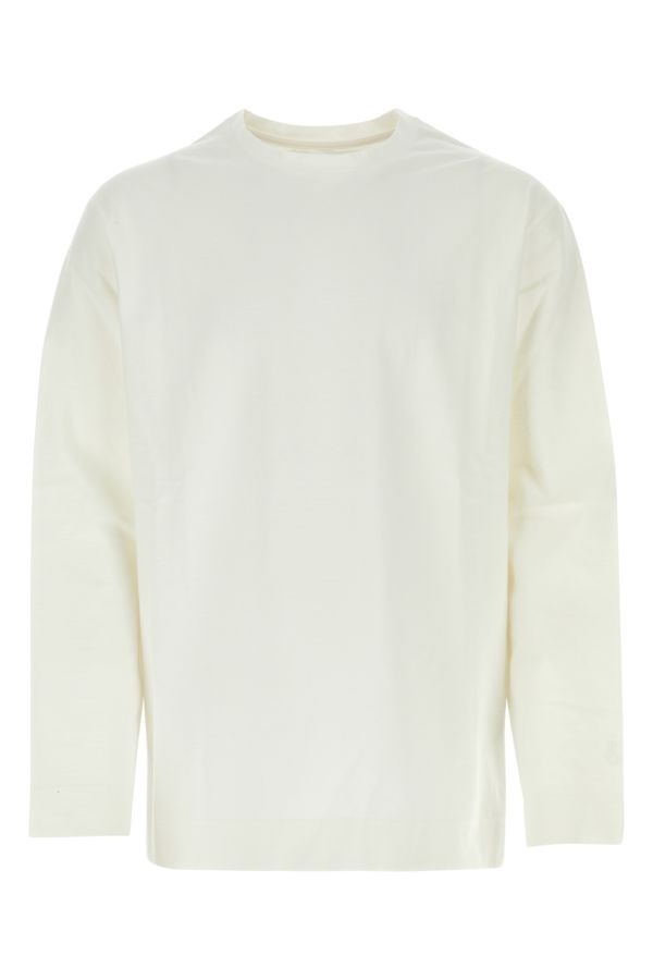 White stretch cotton oversize t-shirt - 1