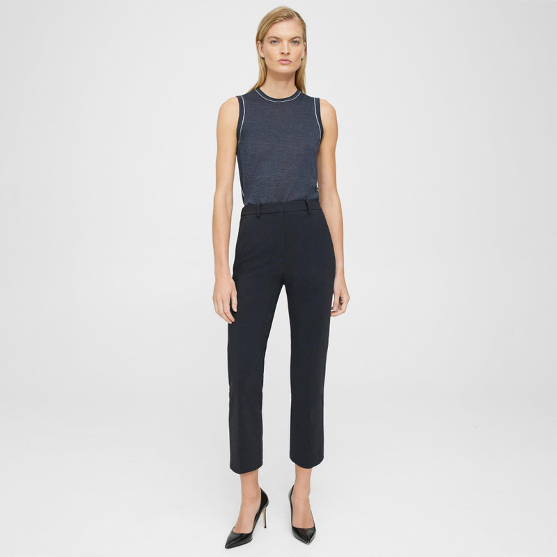 Cropped High-Waist Pant in Precision Ponte 2