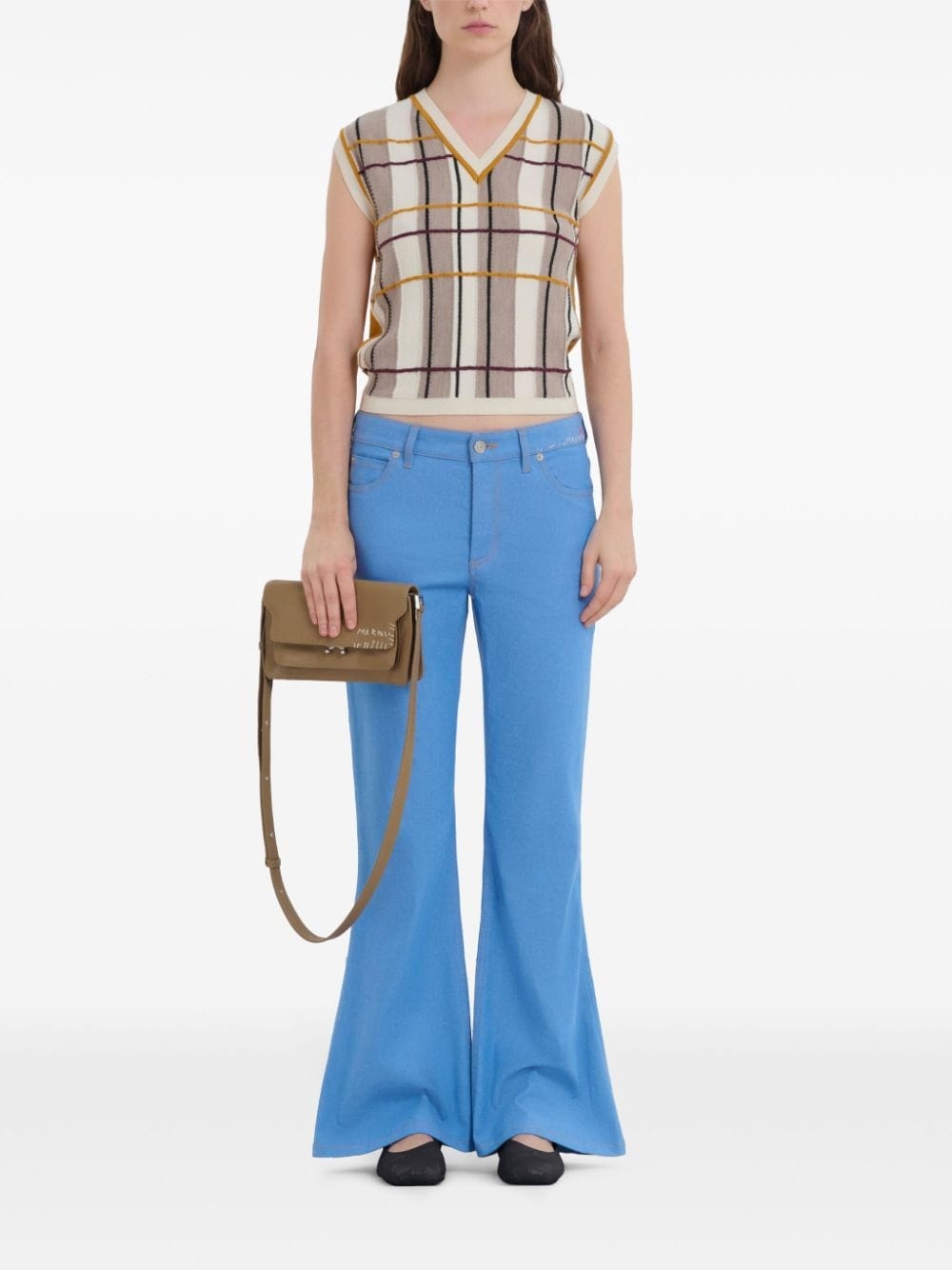 Trunk decorative-stitch shoulder bag - 2