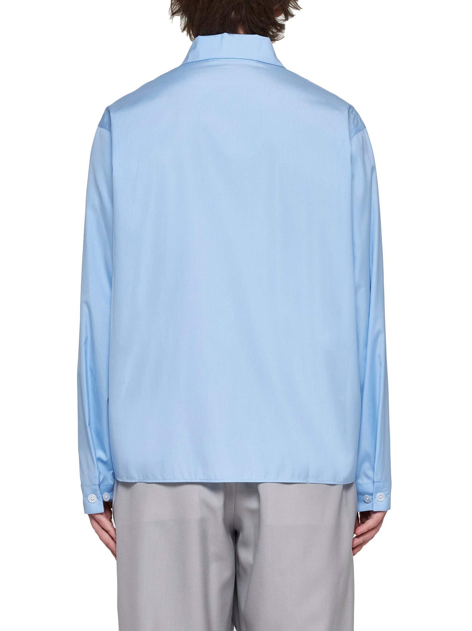Zip-up cotton shirt - 4
