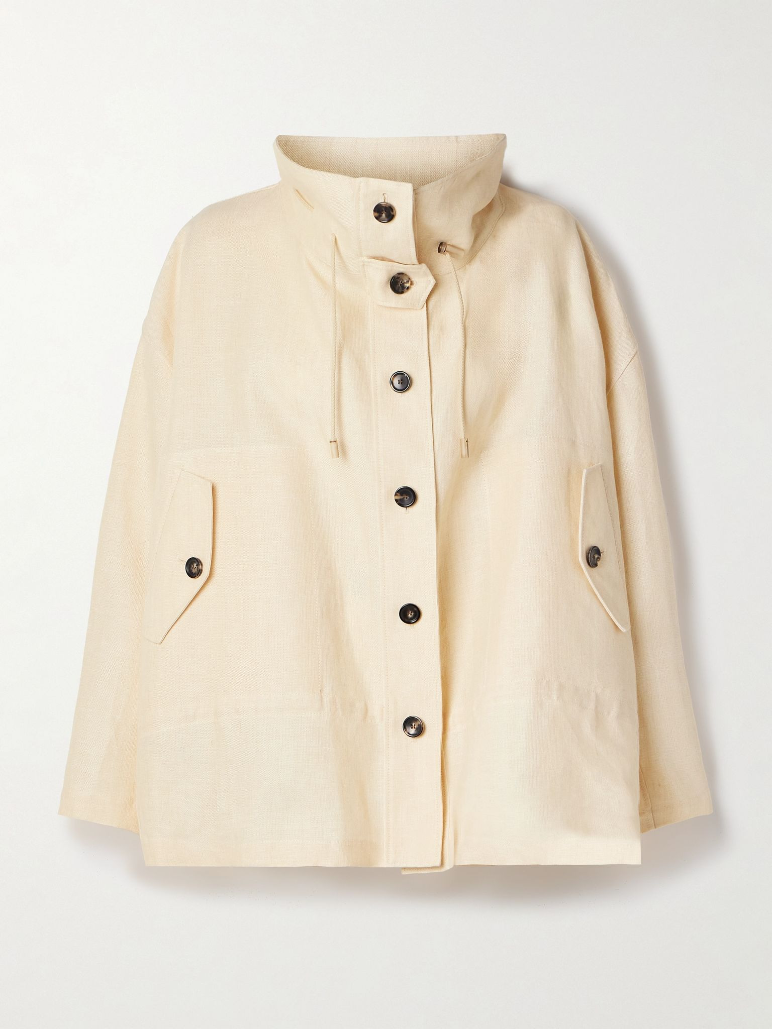 Oversized linen jacket Off-white - 1