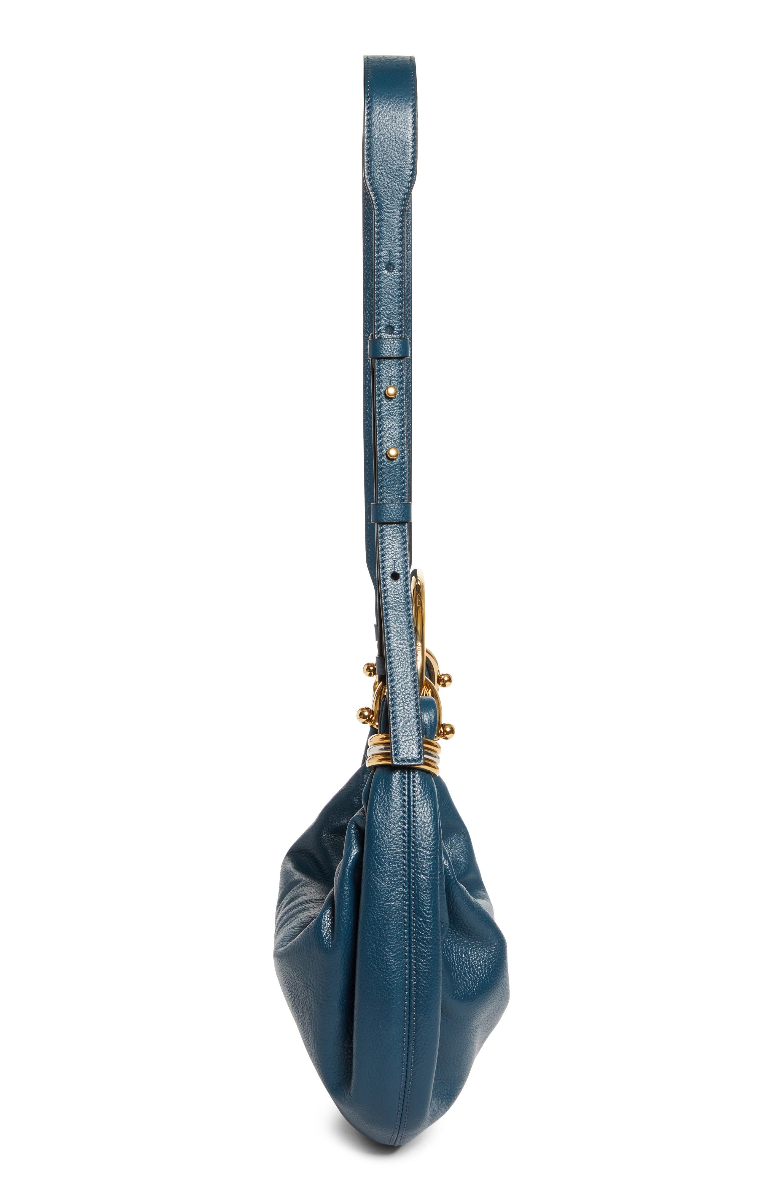 Chloé Small Bracelet Hobo Bag in Tapestry Blue at Nordstrom - 6