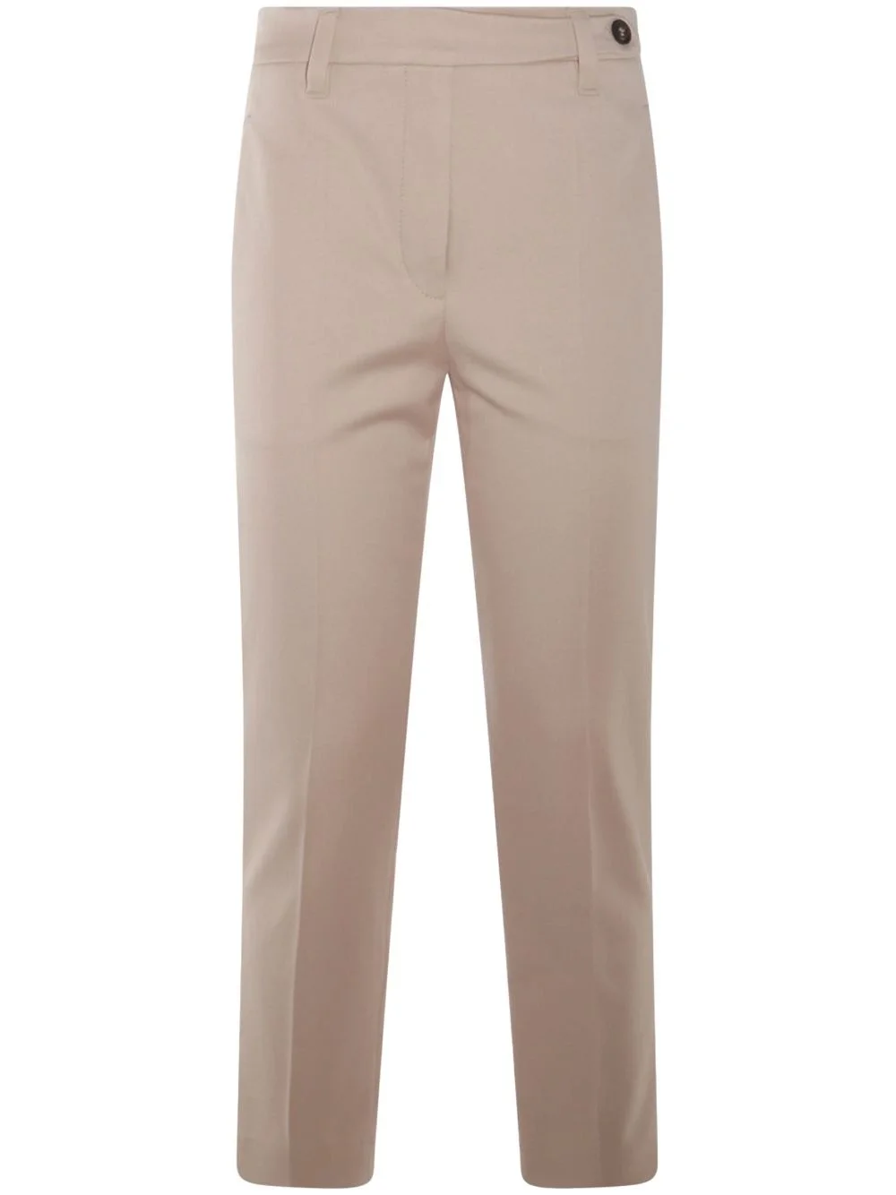 cropped slim-fit trousers - 1