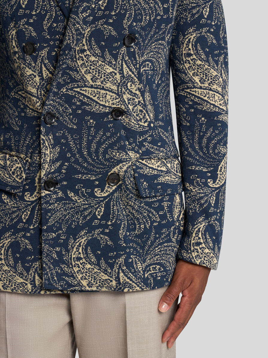 KNIT BLAZER WITH PAISLEY DESIGN - 2