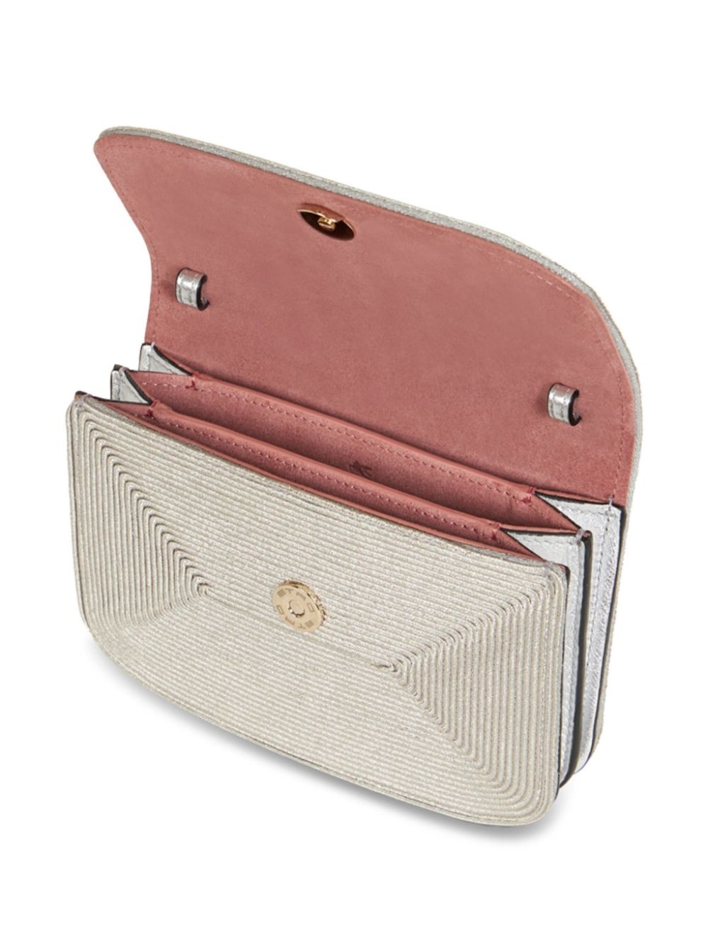 metallic-effect cross body bag - 4