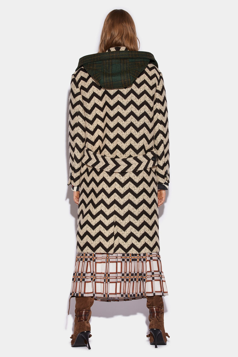 DSQUARED2 TECHNO HOODED COAT outlook