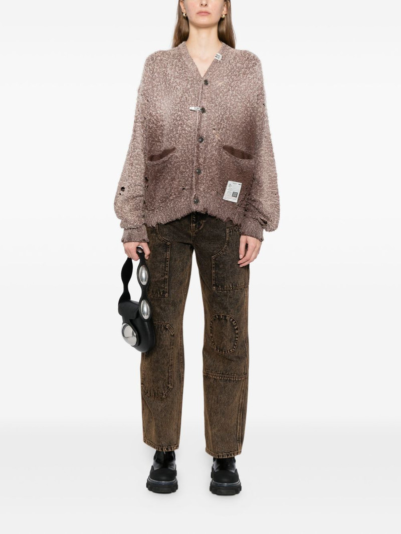 Maison MIHARAYASUHIRO distressed cardigan outlook