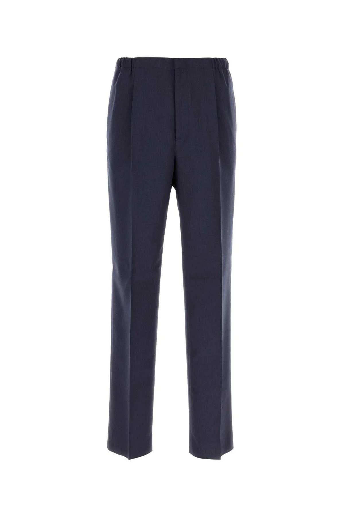 Fendi Men Blue Wool Pant - 1