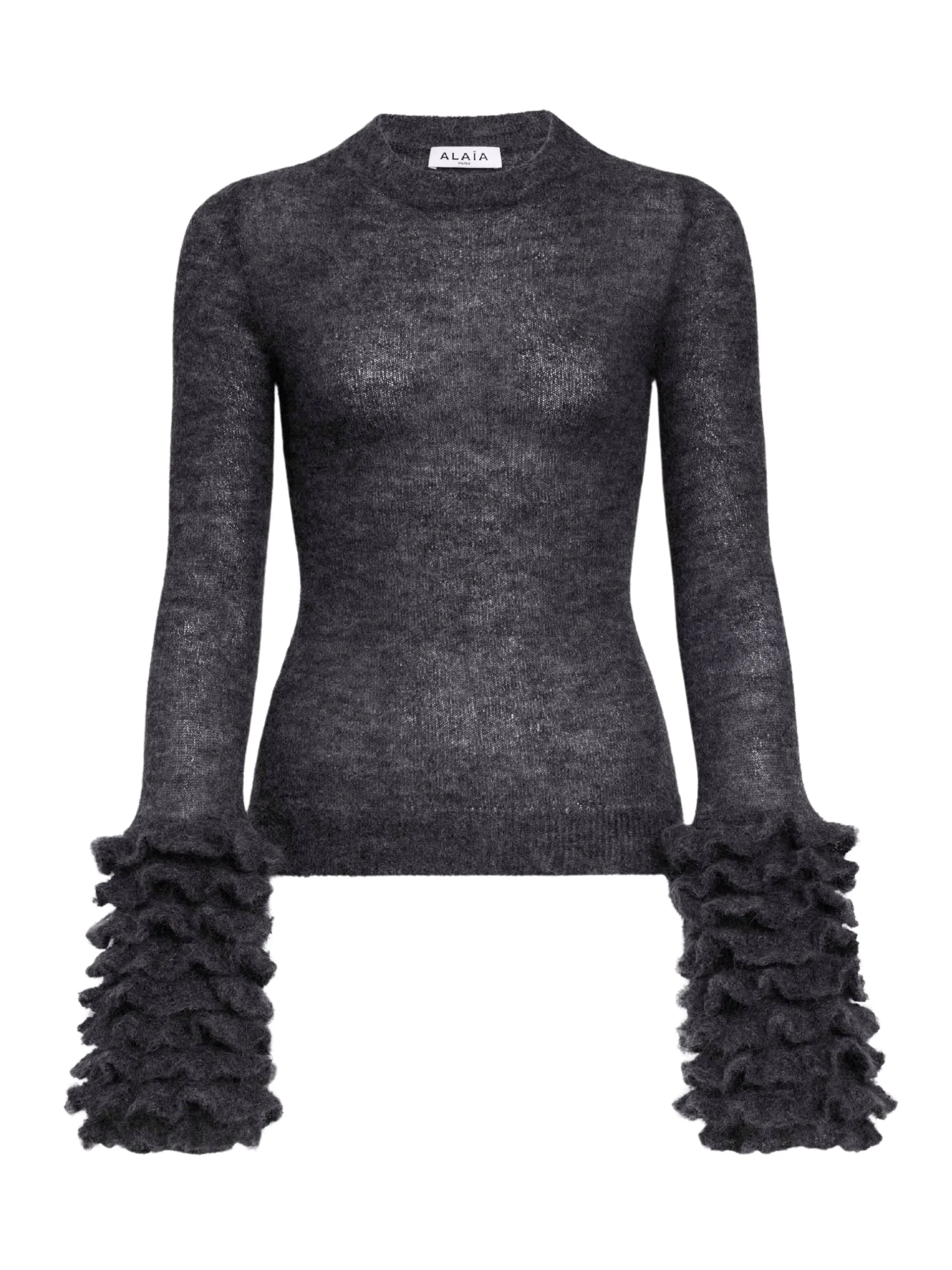 Alaia Women Ruffled Sweater - 1