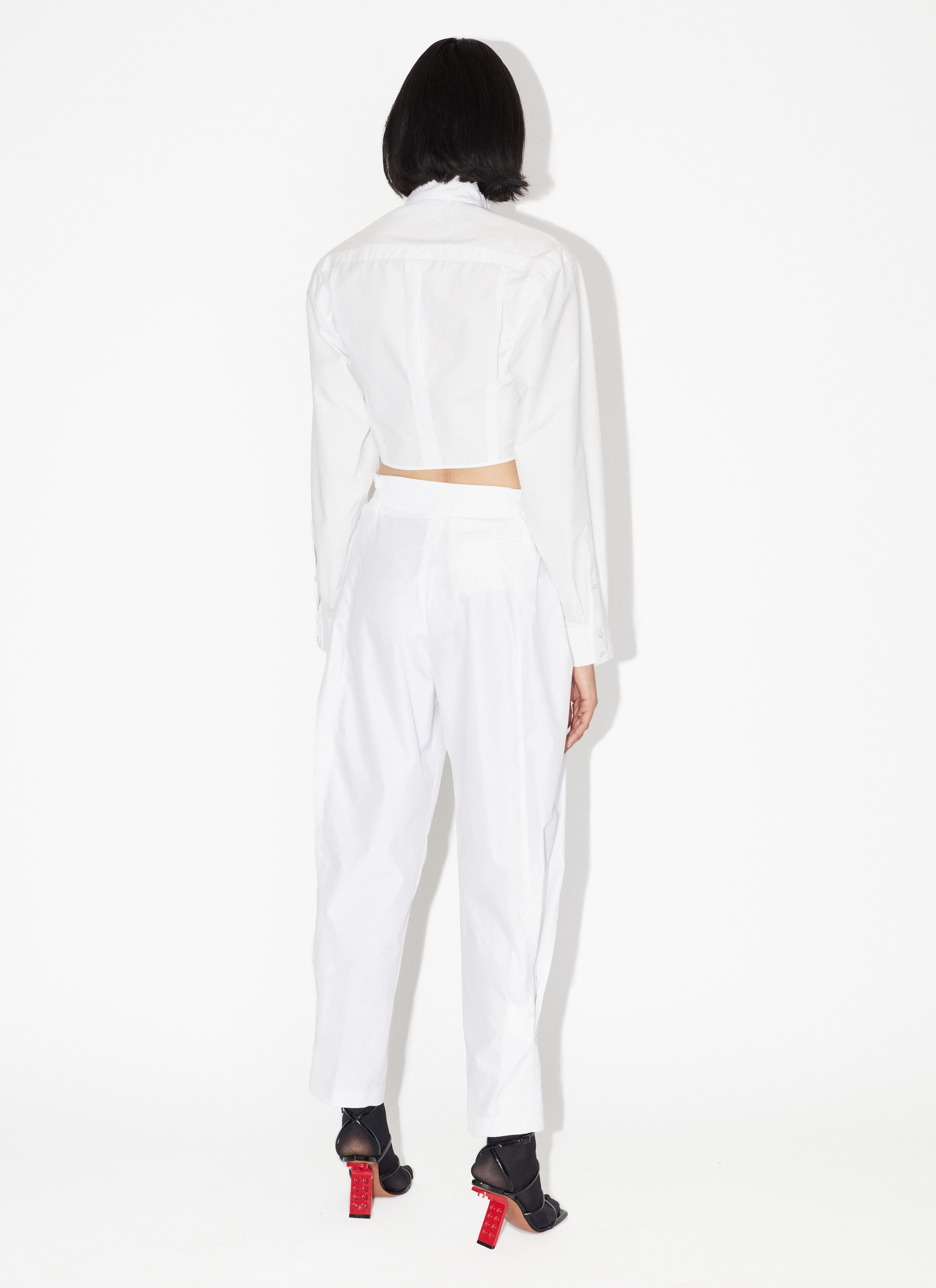 LOOSE POPLIN TROUSERS - 3