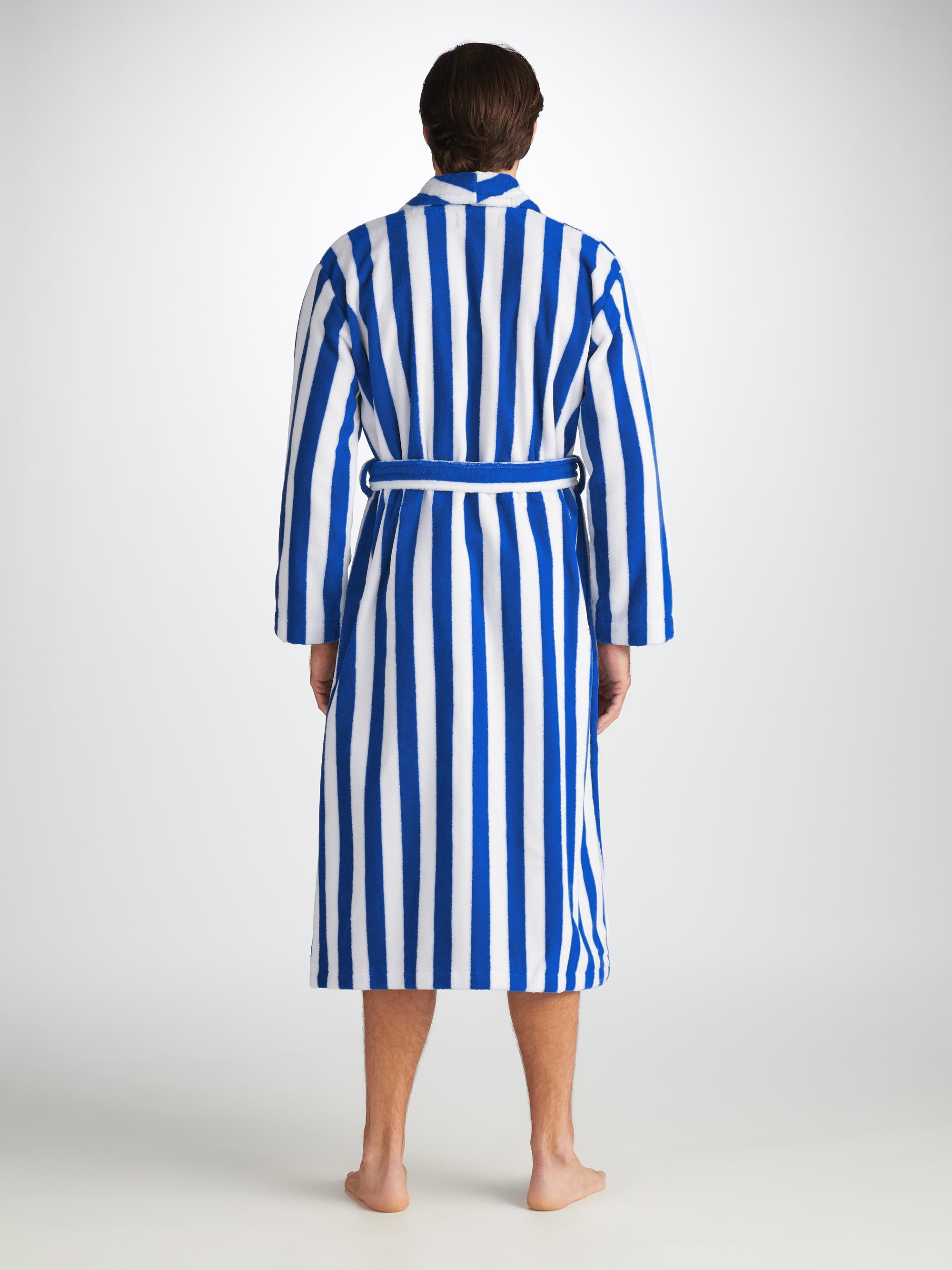 Men's Bathrobe Aston 31 Terry Cotton Blue - 4