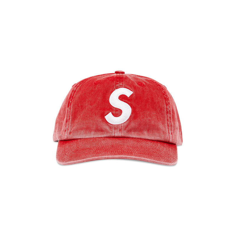 Supreme Pigment Print S Logo 6-Panel 'Red' - 1