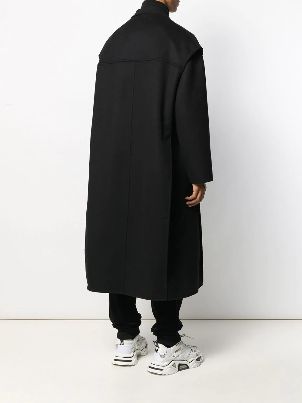 layered maxi coat - 4