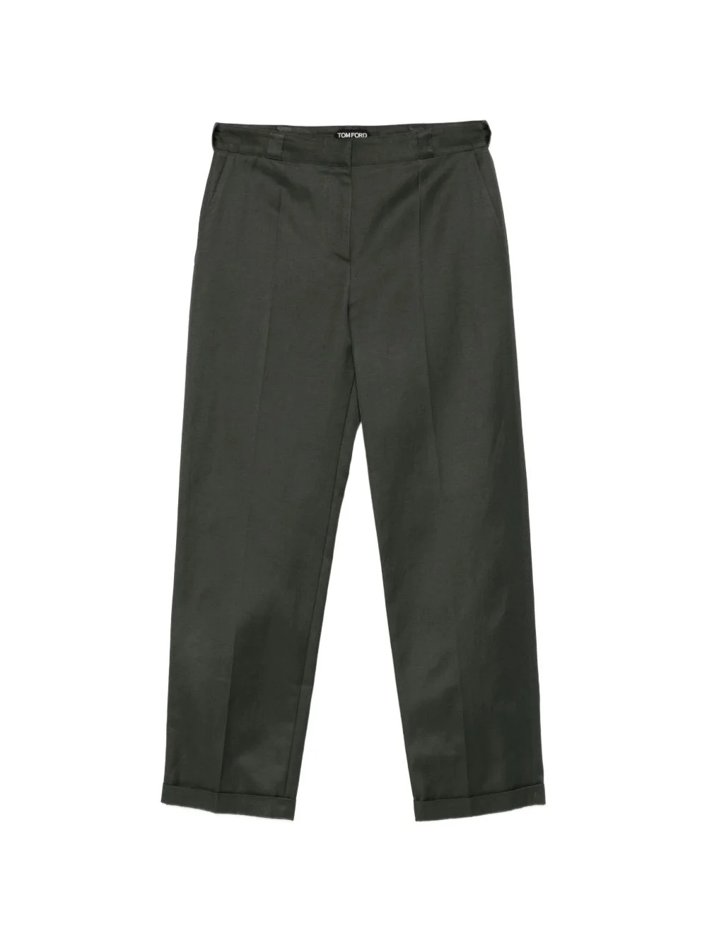 folded-hem trousers - 1
