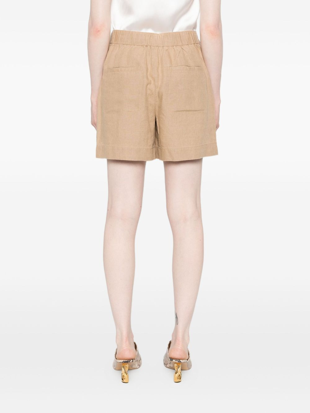 buttoned knee-length shorts - 4