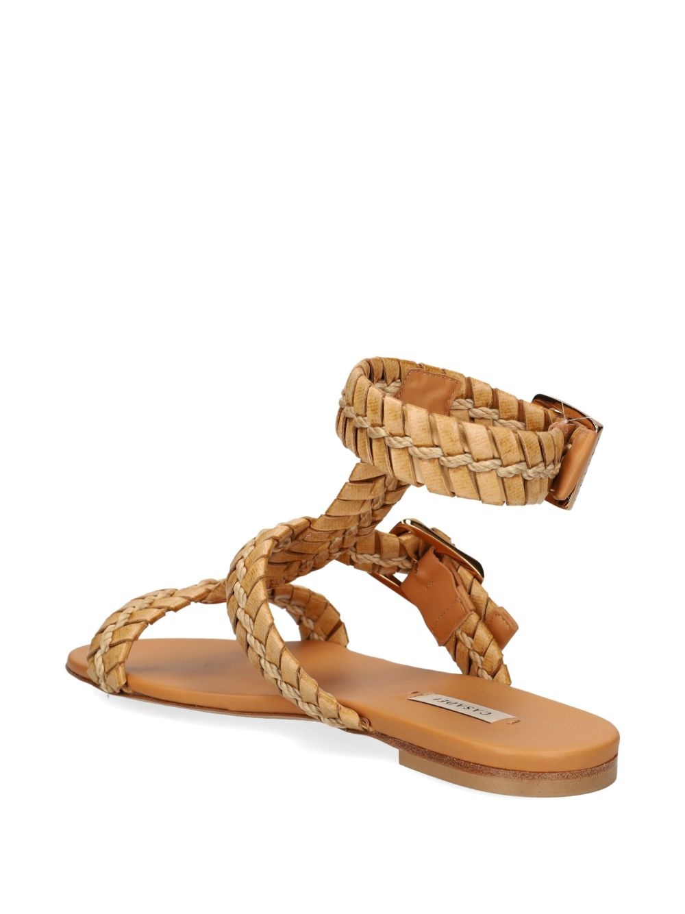 braided-strap flat sandals - 3
