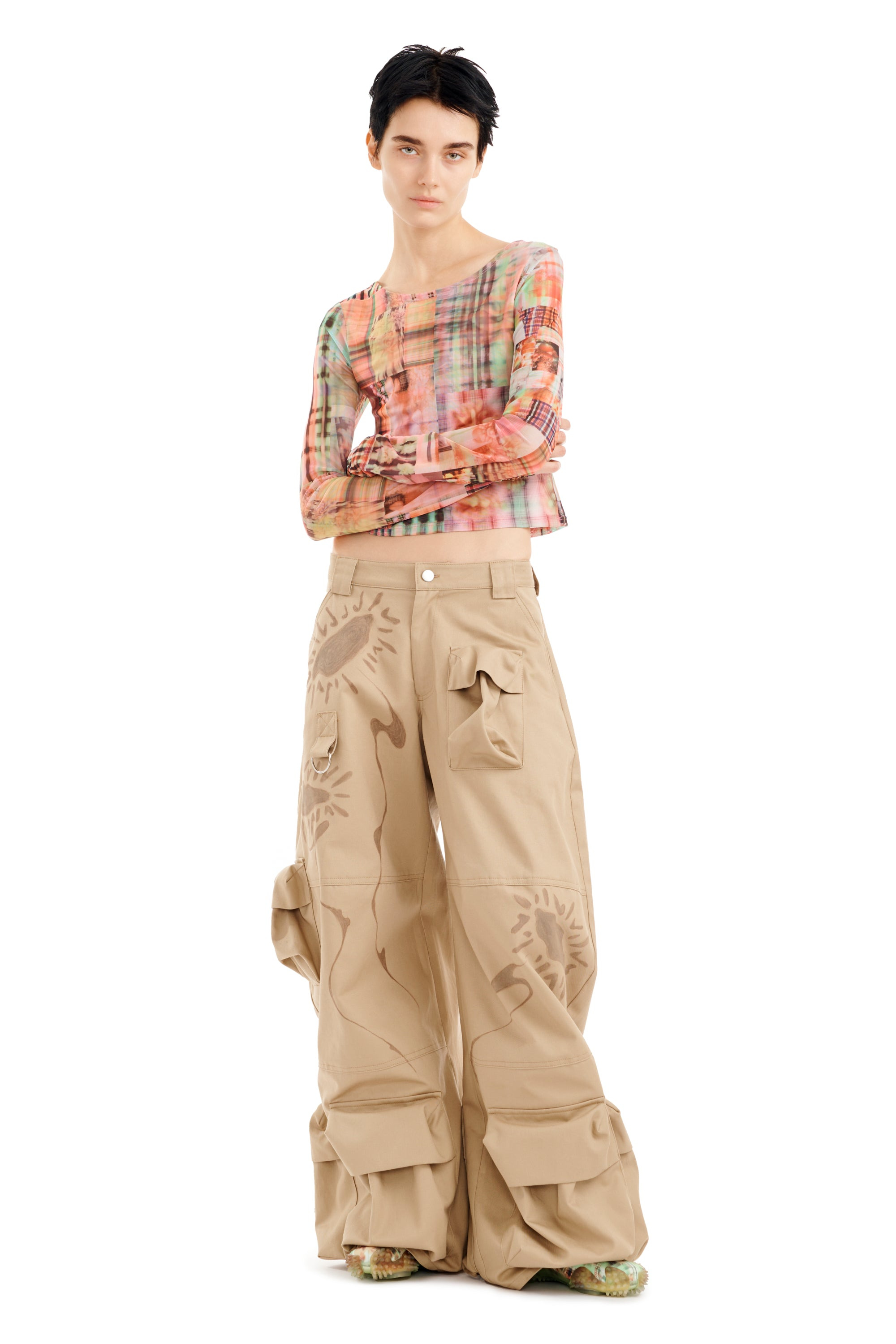 SAND DAISY GARDEN CARGO PANT - 2