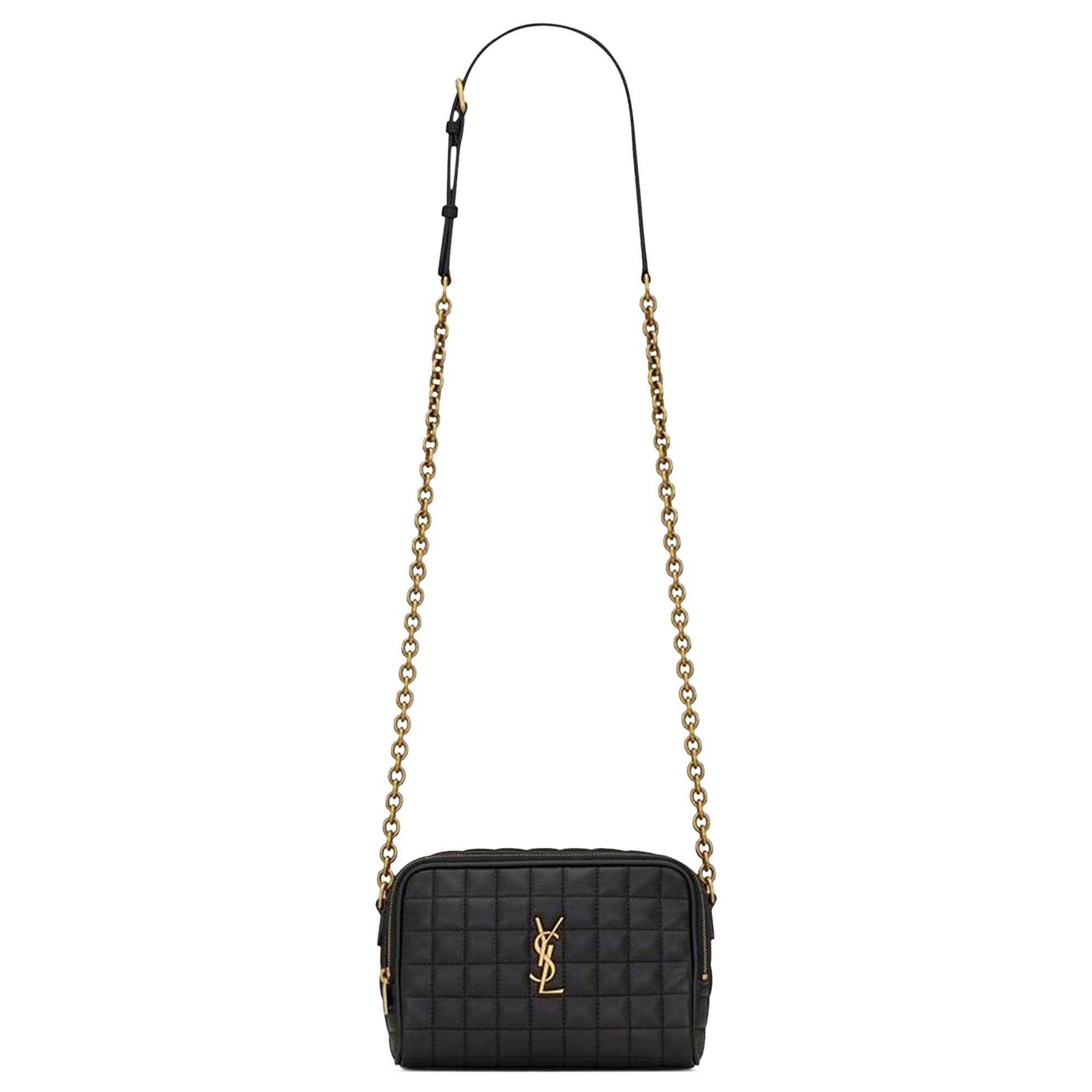 Saint Laurent Mini Cassandre Carré Camera Bag 'Black' - 1