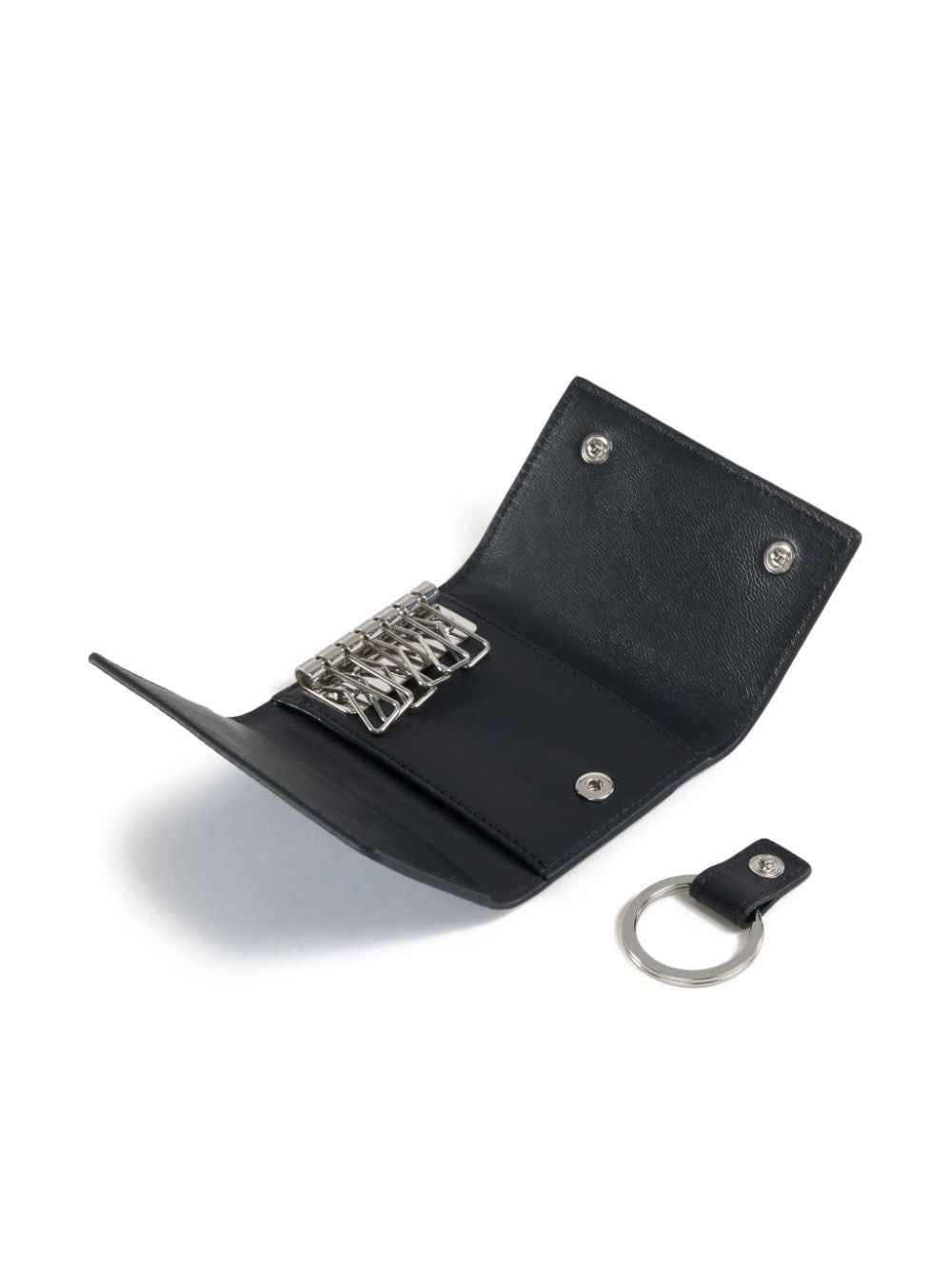 logo-embroidered key holder - 4