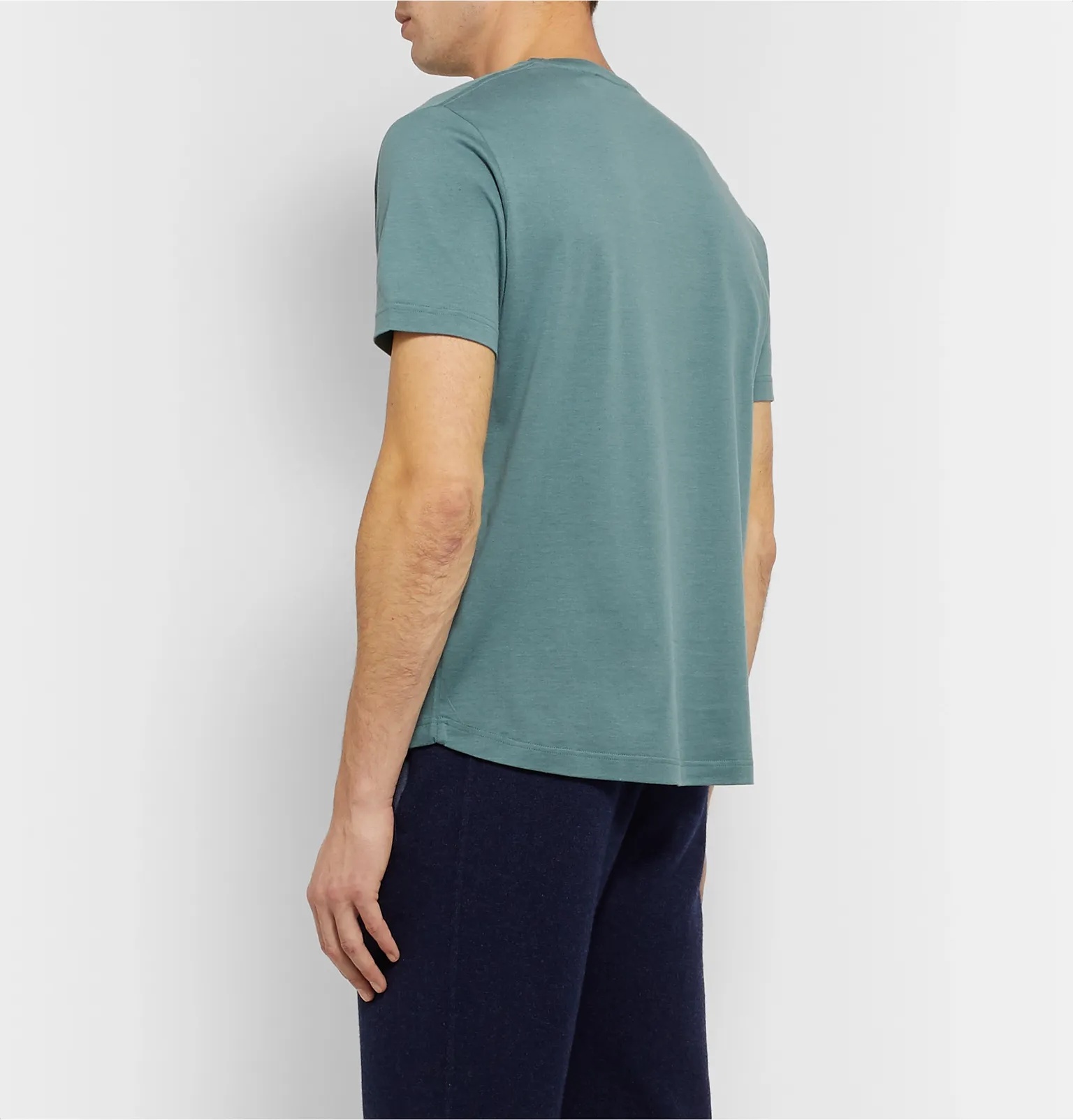 Slim-Fit Silk and Cotton-Blend Jersey T-Shirt - 5