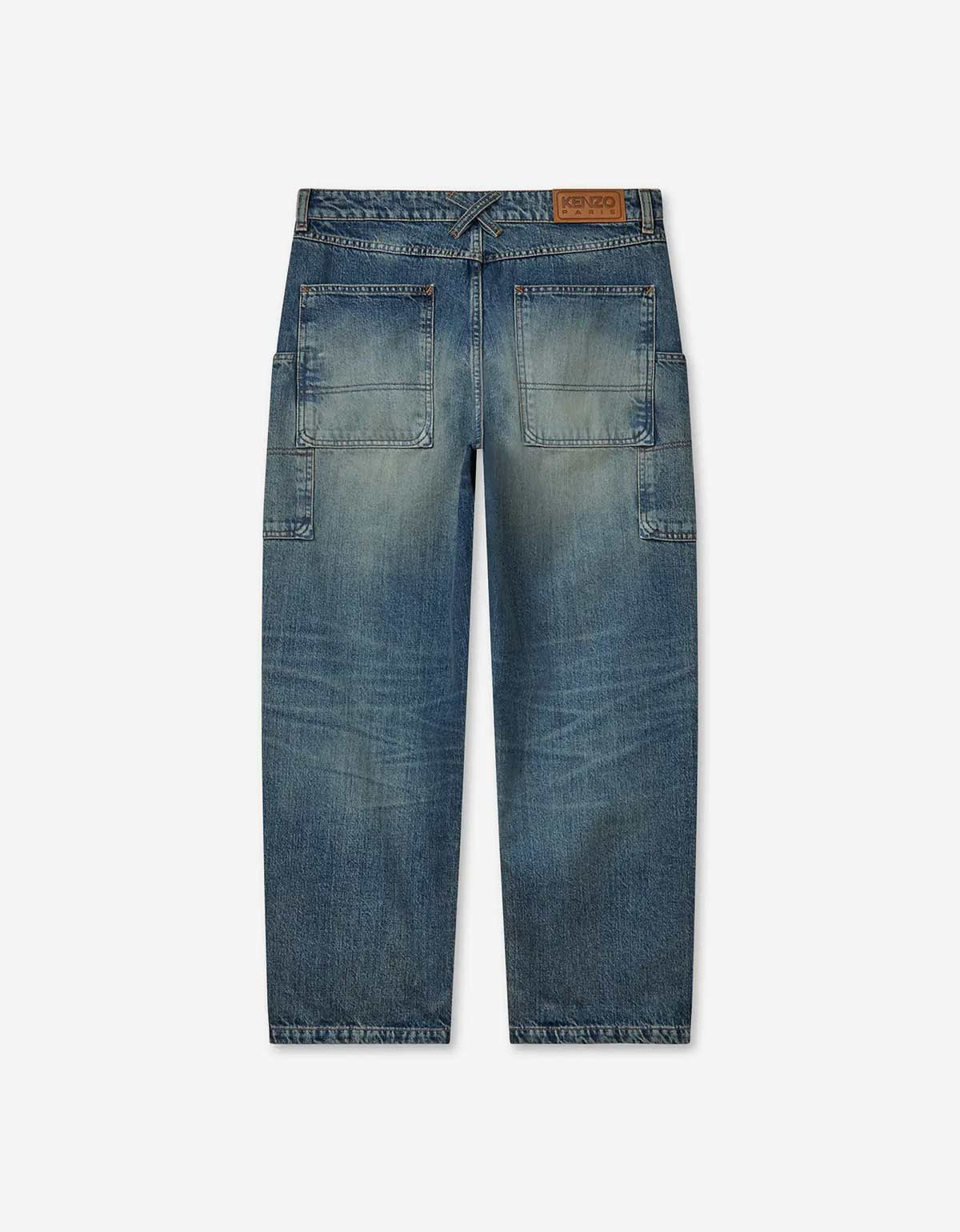 Kenzo Blue Cargo Monkey Fit Jeans - 2