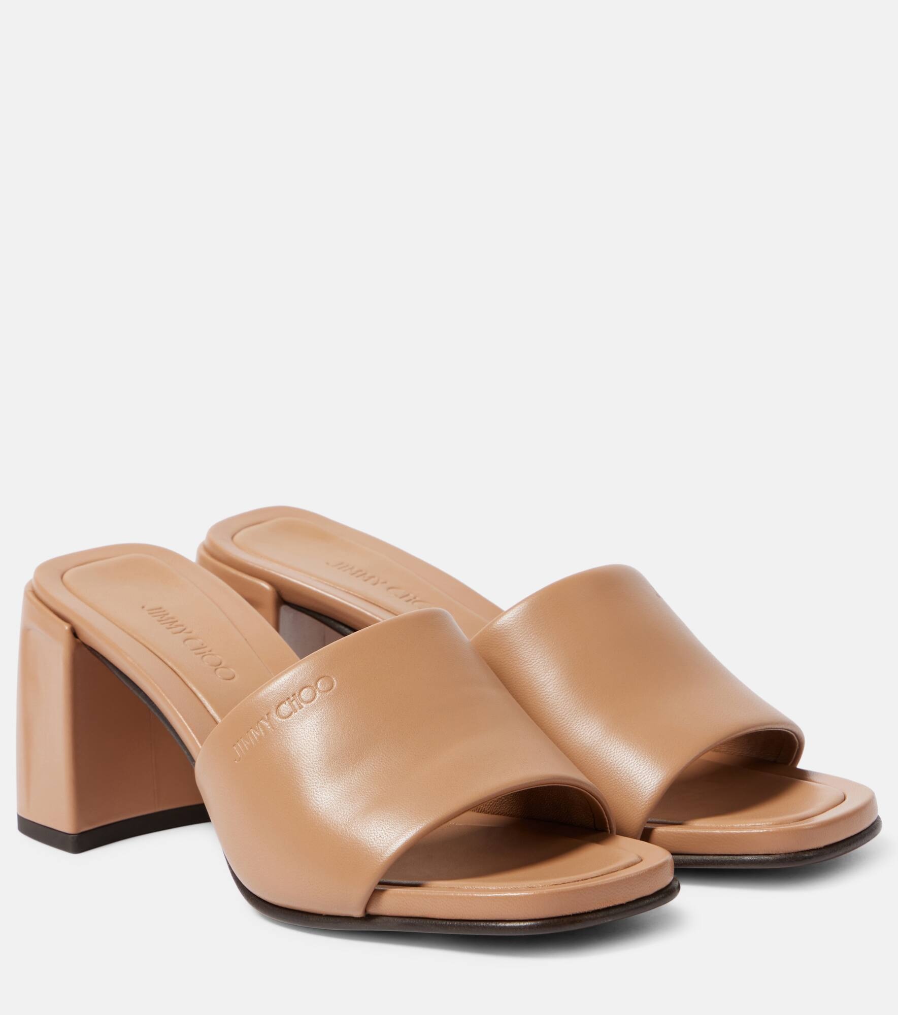 Lena 70 leather mules - 1