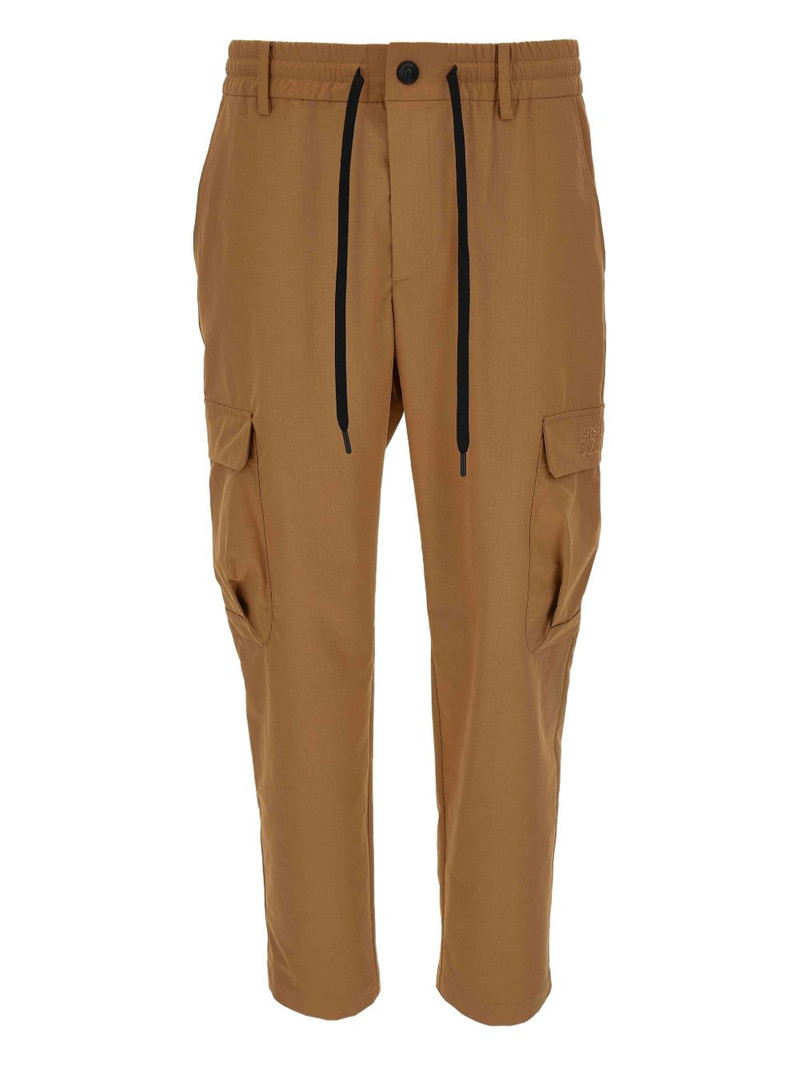cargo pocket drawstring trousers 1