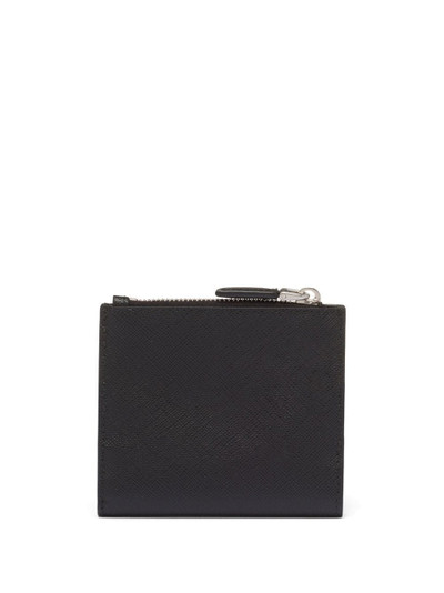 Prada small Saffiano leather wallet outlook