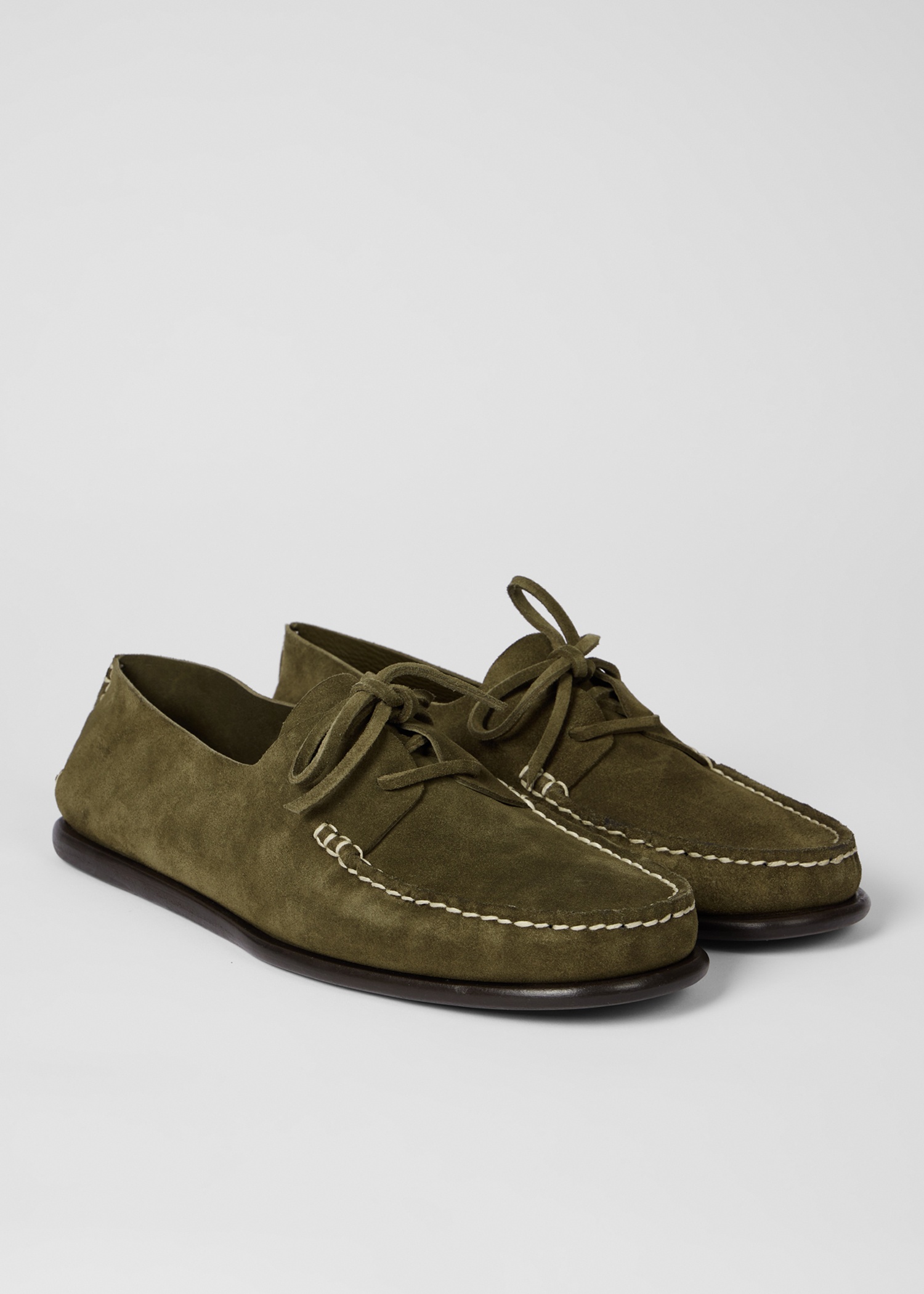 Khaki Suede 'Truro' Shoes - 4