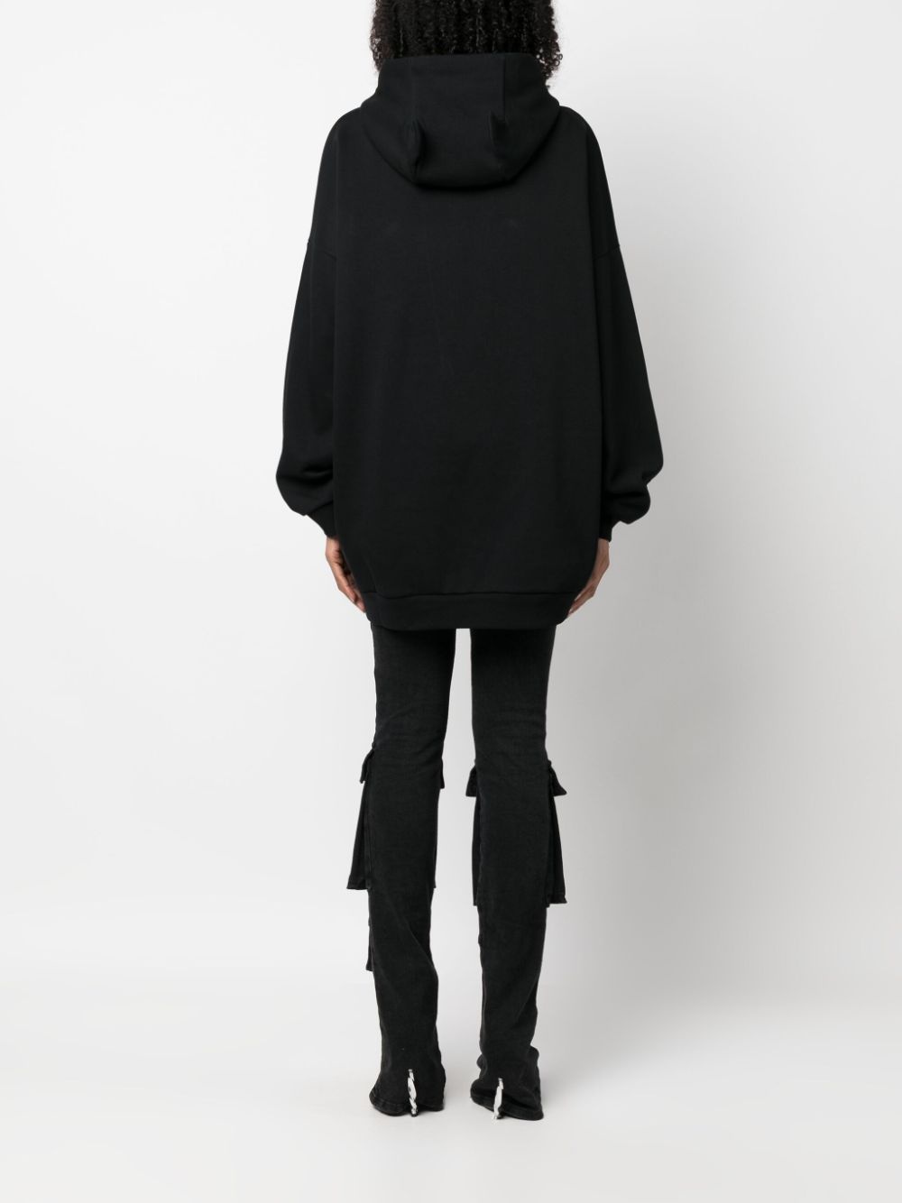 oversize logo-print hoodie - 4