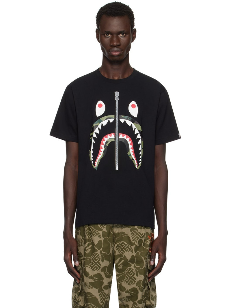 Black 1st Camo Shark T-shirt - 1