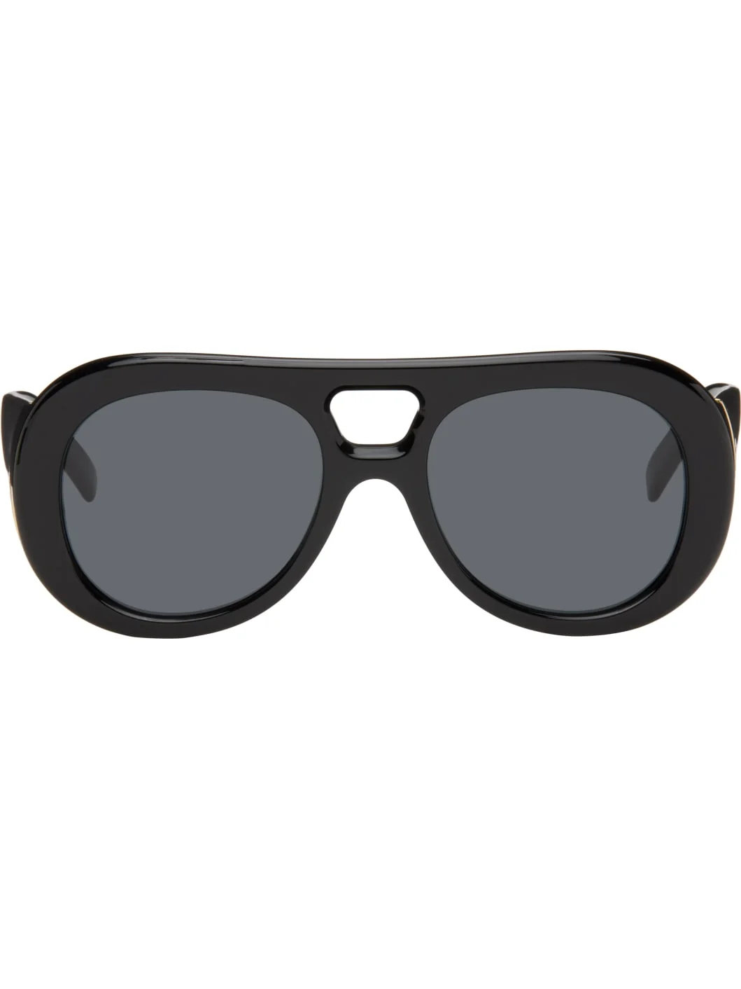 Black Mask Aviator Sunglasses - 1