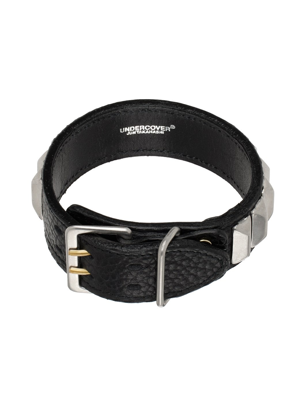 Black & Silver Leather Bracelet - 2