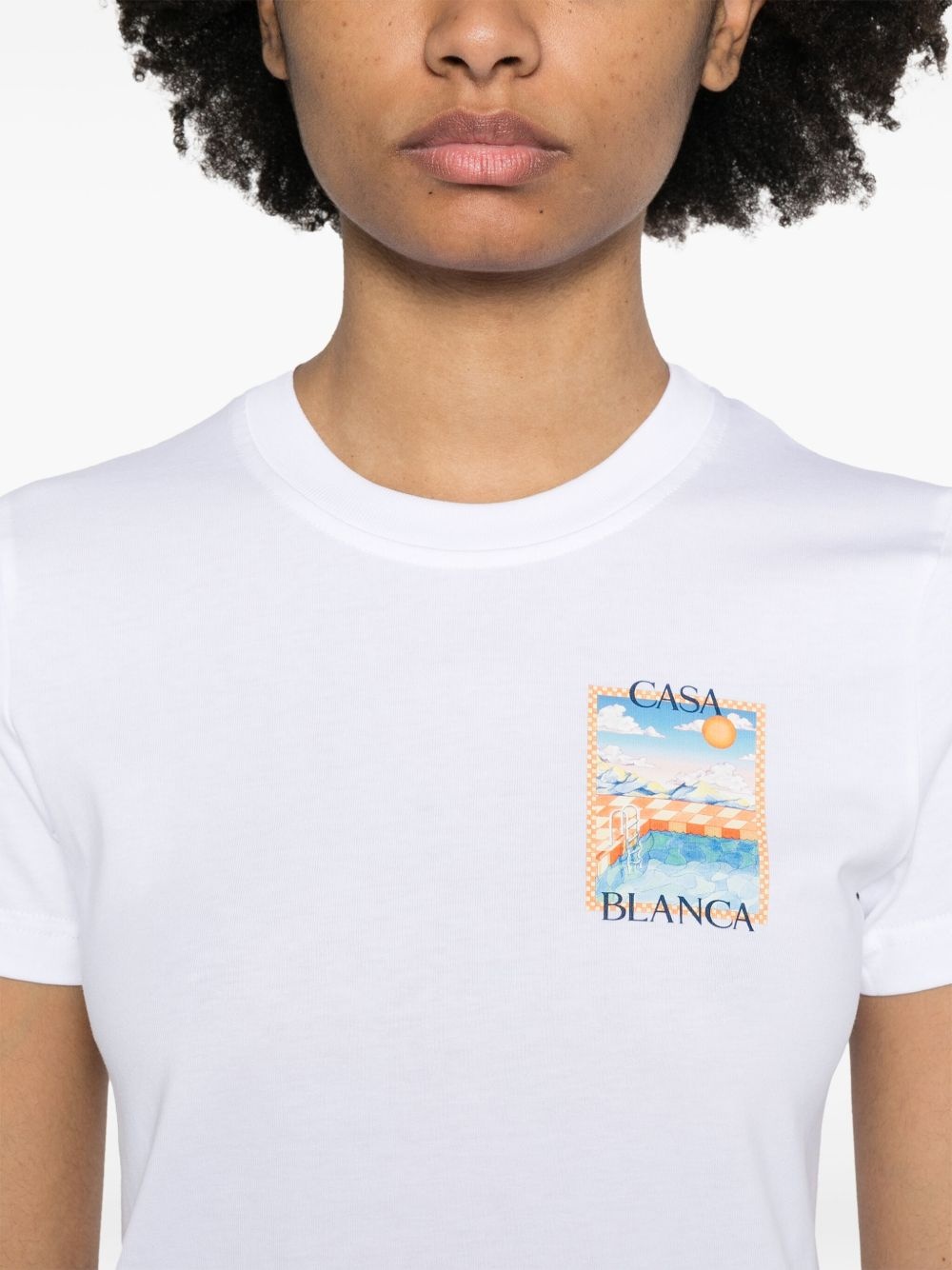 Surreal Pool-print T-shirt - 5