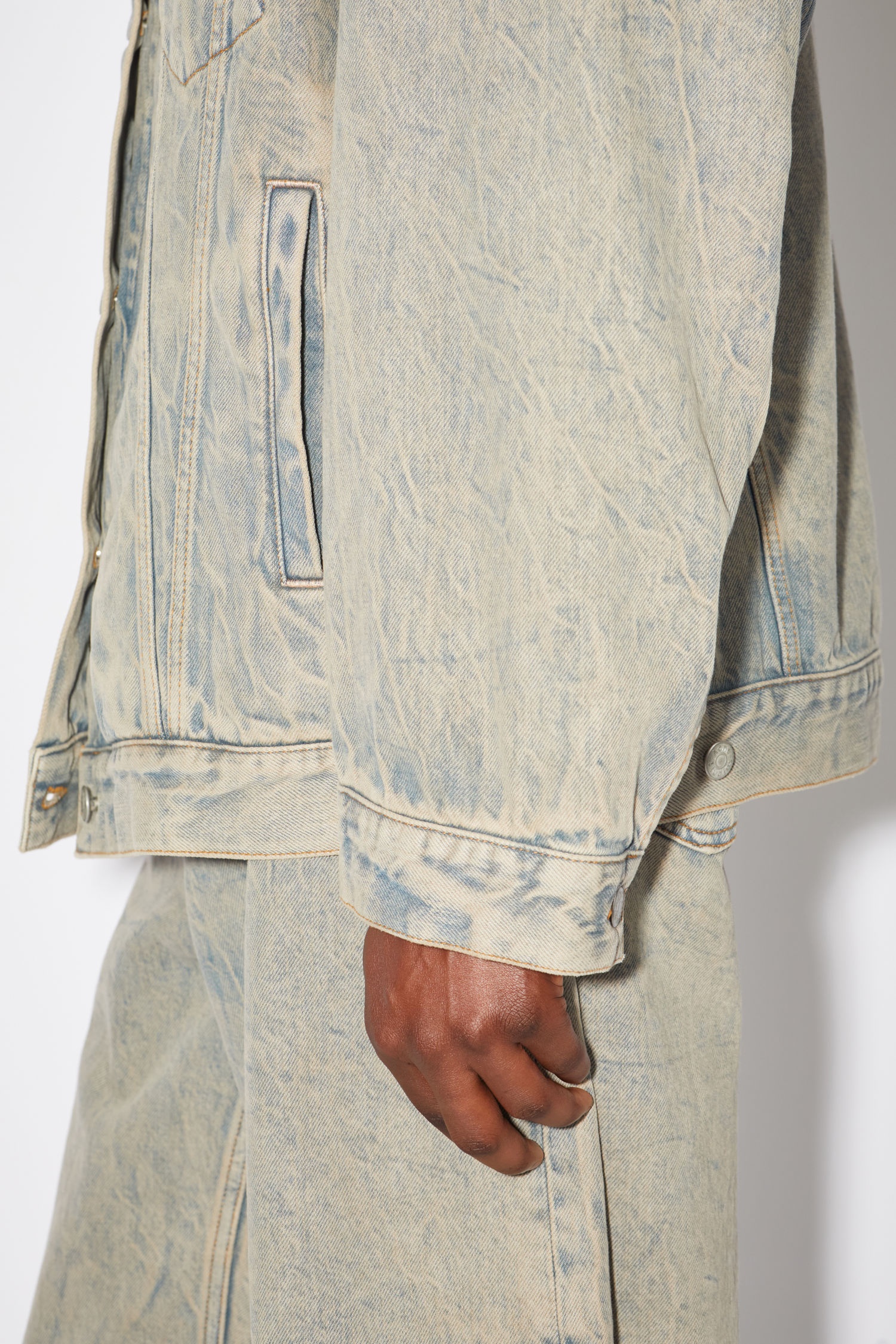 Denim jacket - Light blue/brown - 5