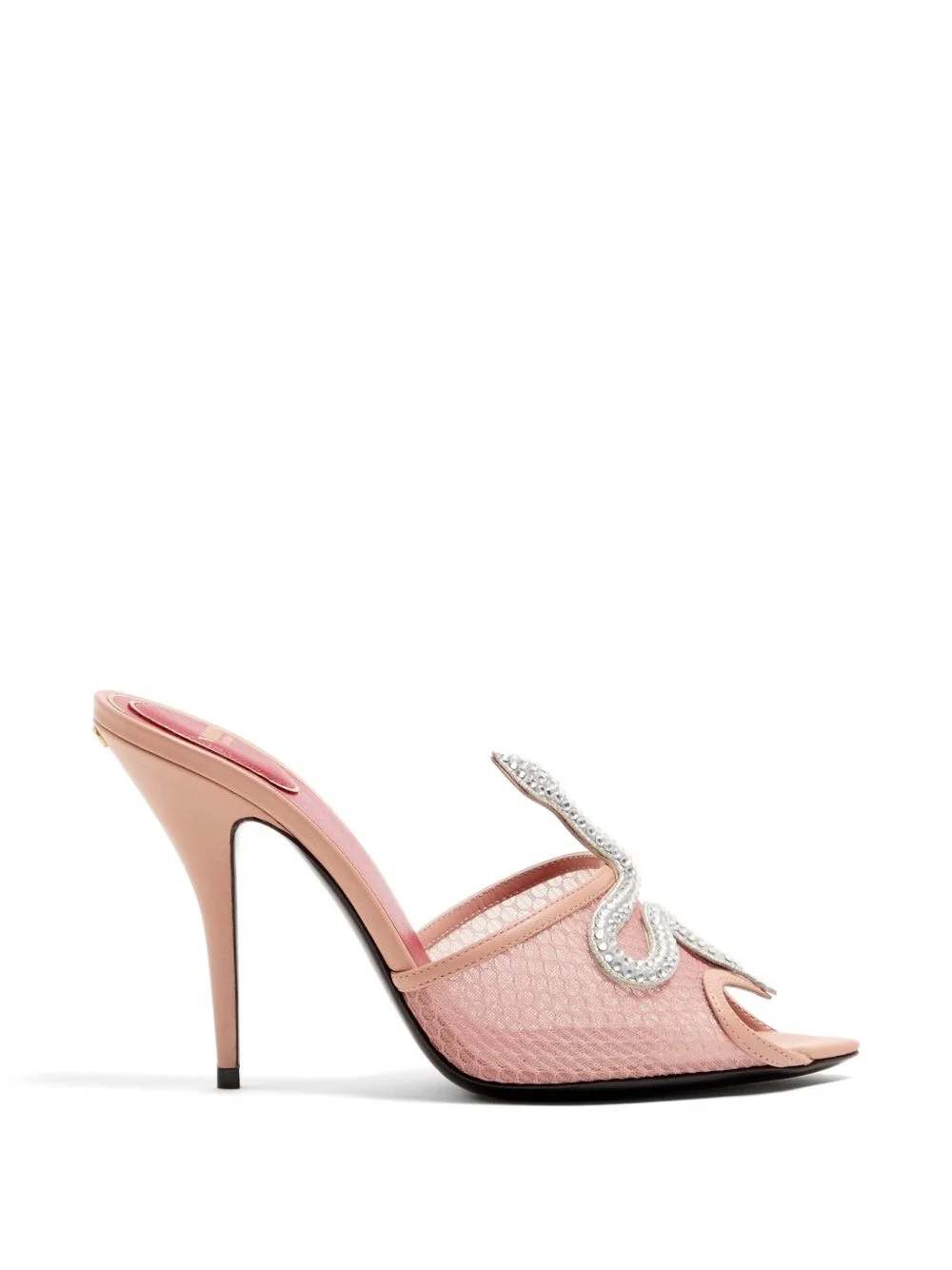 Valentino Garavani Women Coeur Vipère Leather Mules - 1