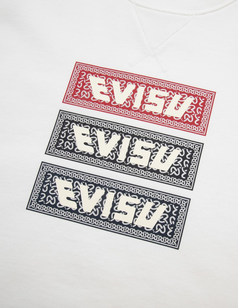 TRIPLE BOX LOGO PRINT RELAX FIT SWEATSHIRT 7