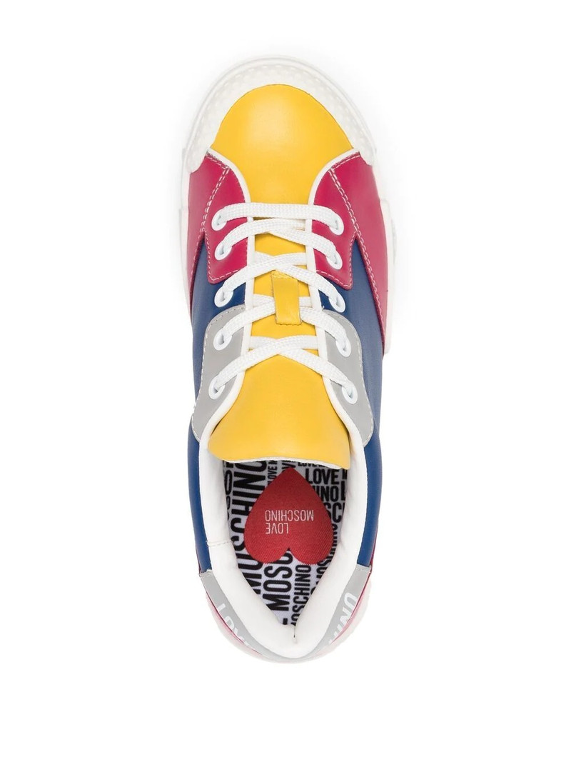 colour-block panel sneakers 4