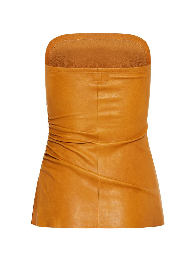 STOULS gathered leather top outlook