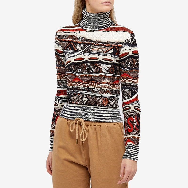 Missoni Missoni Mixed Knit High Neck Top outlook