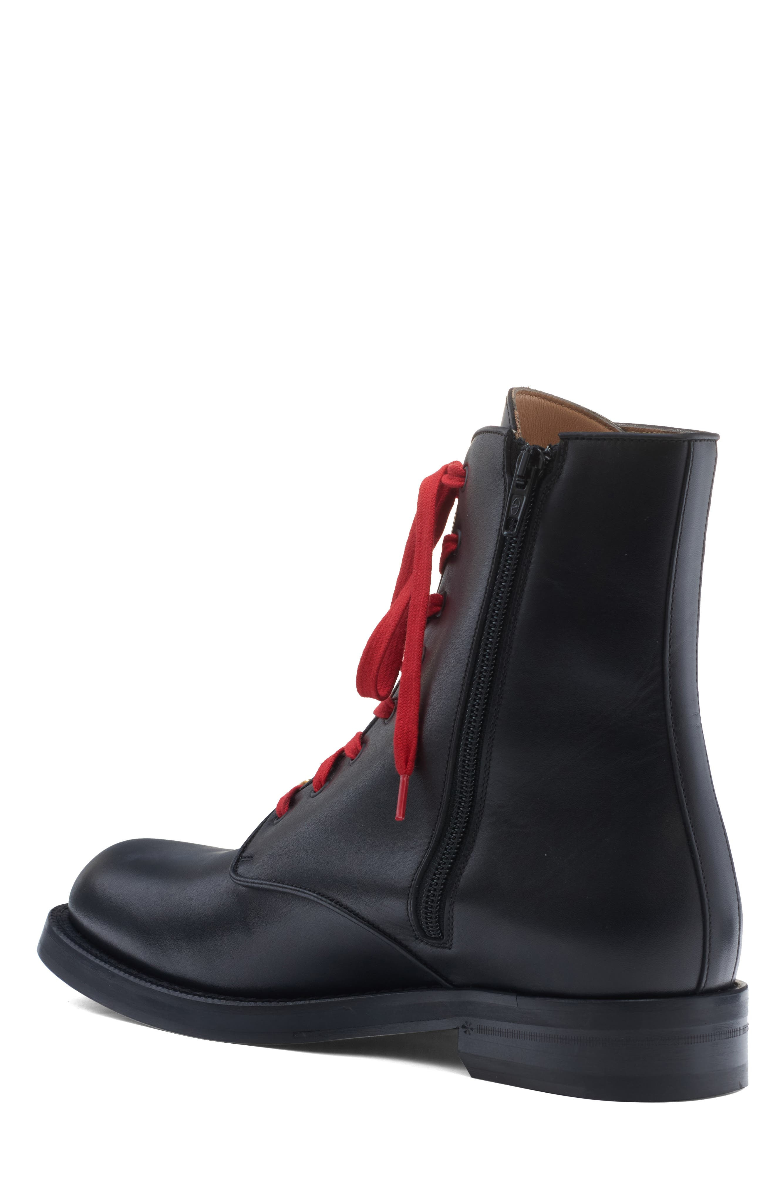 Valentino Garavani VLOGO Combat Boot in Black at Nordstrom - 2